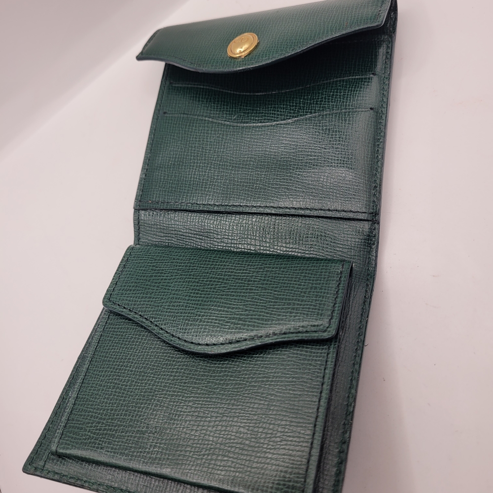 Christian Dior Leather Vintage Green Wallet - Picture 4 of 8